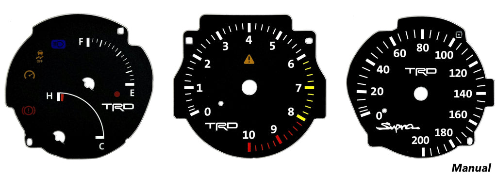 Gauge Cluster Faces MKIV Toyota Supra